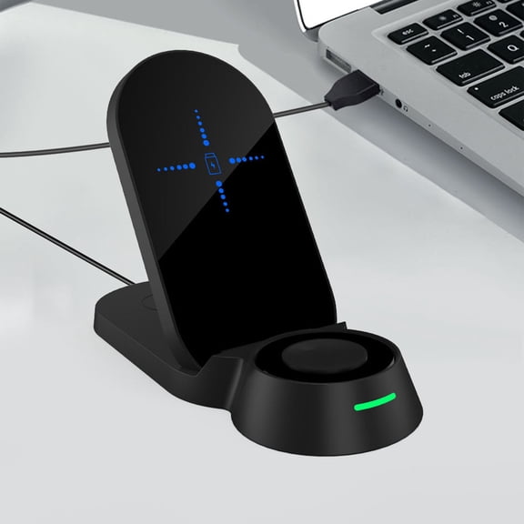 Oggfader Wireless Charger Stand 15W Wireless Fast Charger Quick Charging Bracket 3 In 1 Charging Pad Stand Dock For Standard Models