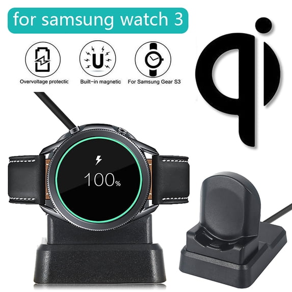 Oggfader Wireless Charger Stand For Watch 3 Smart Watch Charging Dock Charger Cradle with USB Cable