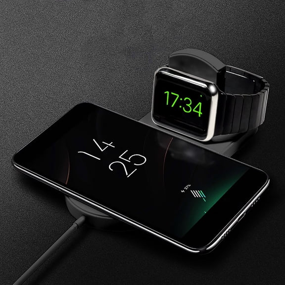 Oggfader Wireless Charger Stand Multifunctional 2 in 1 Watch Mobile Phone Wireless Smart Charger 15W Wireless Fast Charge For IOS Mobile Phone Watch Foldable Wireless Charger