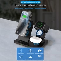 Oggfader Wireless Charger Stand Wireless Charging Charger Station 15W For /AirPods Pro for 3 in1
