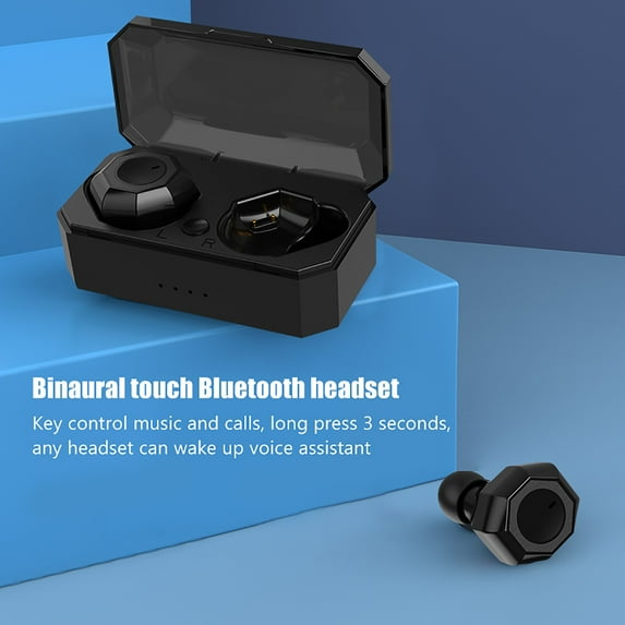 Oggfader Wireless Earbuds Bluetooth 5.0 Earbuds TWS‑I3 Wireless Earphone In Ear Sports Stereo Black