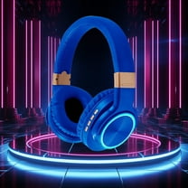 Oggfader Wireless Earbuds Bluetooth 5.0 Wireless Earphones With Cool Lighting Effect Long lasting Battery Life Comfortable Earbuds Multiple Playback Modes Bluetooth Earphones Blue