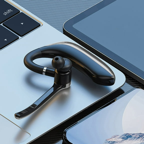 Oggfader Wireless Earbuds Bluetooth 5.3 Ear Mounted Long Range Conducted Call Noise Reduction Digital Display Sports In Ear Wireless Earphones Black