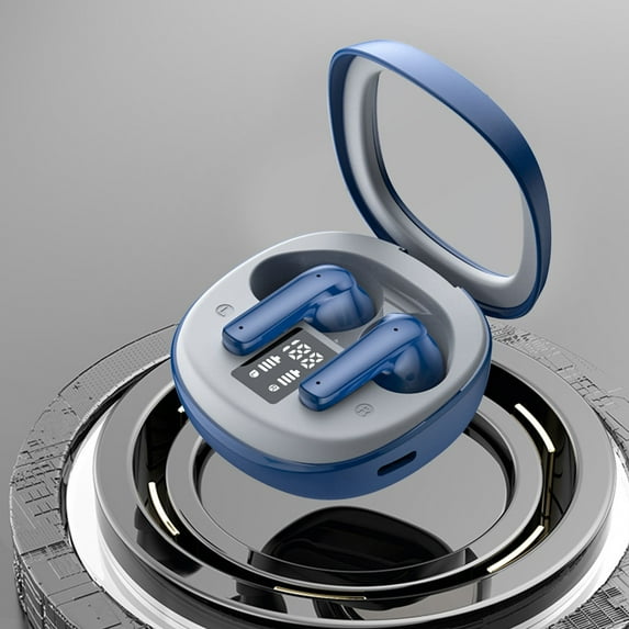 Oggfader Wireless Earbuds Bluetooth 5.3 In Ear Wireless Earphones HIFI Stereo Sound Effect Battery Digital Display Intelligent Noise Reduction Bluetooth Earphones Blue