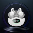 thumbnail image 1 of Oggfader Wireless Earbuds Bluetooth 5.3 Earless Clip Battery Display For Directional Sound Transmission And Noise Reduction Wireless Earphones White, 1 of 8