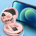 thumbnail image 1 of Oggfader Wireless Earbuds Bluetooth 5.3 Wireless Headphones Digital Display New Wireless Bluetooth Headset HIFI Sound Quality In ear Mini Automatic Pairing Pink, 1 of 6