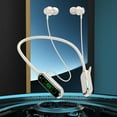 thumbnail image 1 of Oggfader Wireless Earbuds Bluetooth 5.4 Wireless Earphones Neck Style Long Range HiFi Surround Sound With Card Insertion And Ear Return Bluetooth Earphones Yellow, 1 of 6