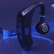 Oggfader Wireless Earbuds Business Bluetooth 5.2 Wireless Earphones Smart Digital Display 180mAh Battery Capacity Clear Sound Quality Low Latency Bluetooth Earphones Black