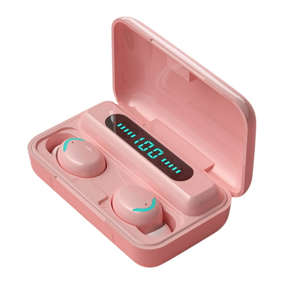 Oggfader Wireless Earbuds Mini Twins Wireless Headset Bluetooth 5.1 Stereo Headphone In Ear Earphones Earbuds Headphones With Charging Case Pink