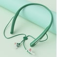 thumbnail image 1 of Oggfader Wireless Earbuds Neckband Bluetooth Earbuds Wireless Bluetooth 5.1 Headphones With Microphone Lightweight Comfort IPX4 Strong Beat 10H Use Green, 1 of 9