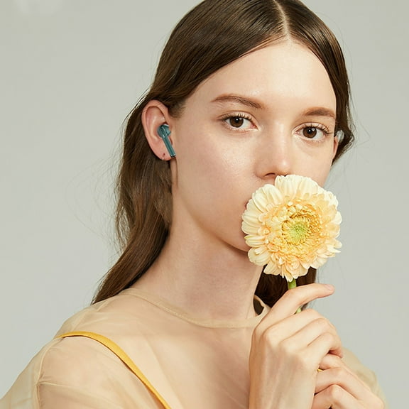 Oggfader Wireless Earbuds Wireless Earbuds Bluetooth In Ear Light Weight Headphones Built in Microphone Immersive Sound With Charging Case Green