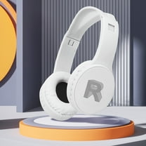 Oggfader Wireless Headphones Bluetooth 5.3 Wireless Headset With High definition Calling Intelligent Noise Reduction Strong Battery Life Card Insertion Bluetooth Headset White