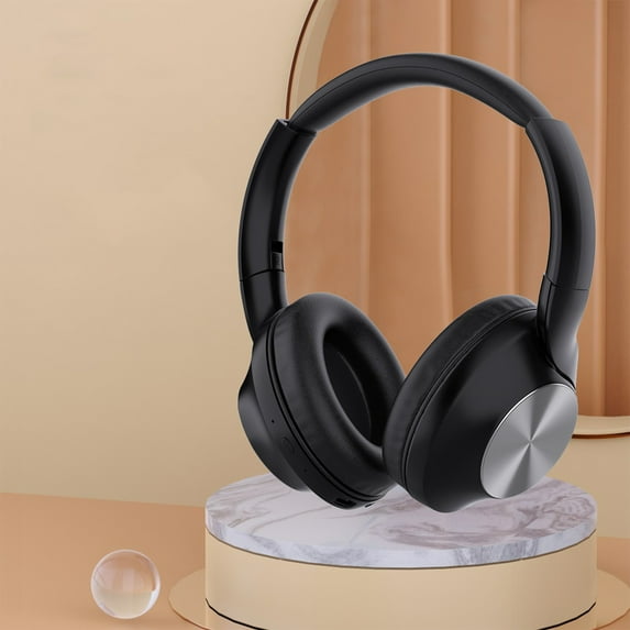 Oggfader Wireless Headphones Headphones Wireless Bluetooth Headset Subwoofer Bluetooth 5.1 Mobile Computer Game Music Sports Game Headphones Black