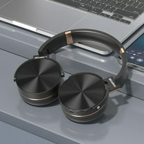 Oggfader Wireless Headphones Headset Bluetooth Wireless Headphones Noise Cancellation Sports Plug in Wireless Headphones Black