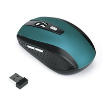Oggfader Wireless Mouse for Laptop 2.4GHz Wireless Gaming Mouse USB Receiver Pro Gamer For PC Laptop Desktop Blue