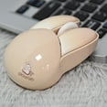 thumbnail image 1 of Oggfader Wireless Mouse for Laptop Wireless Mouse Mute Lovely Rabbit Lady Office Laptop Beige, 1 of 5