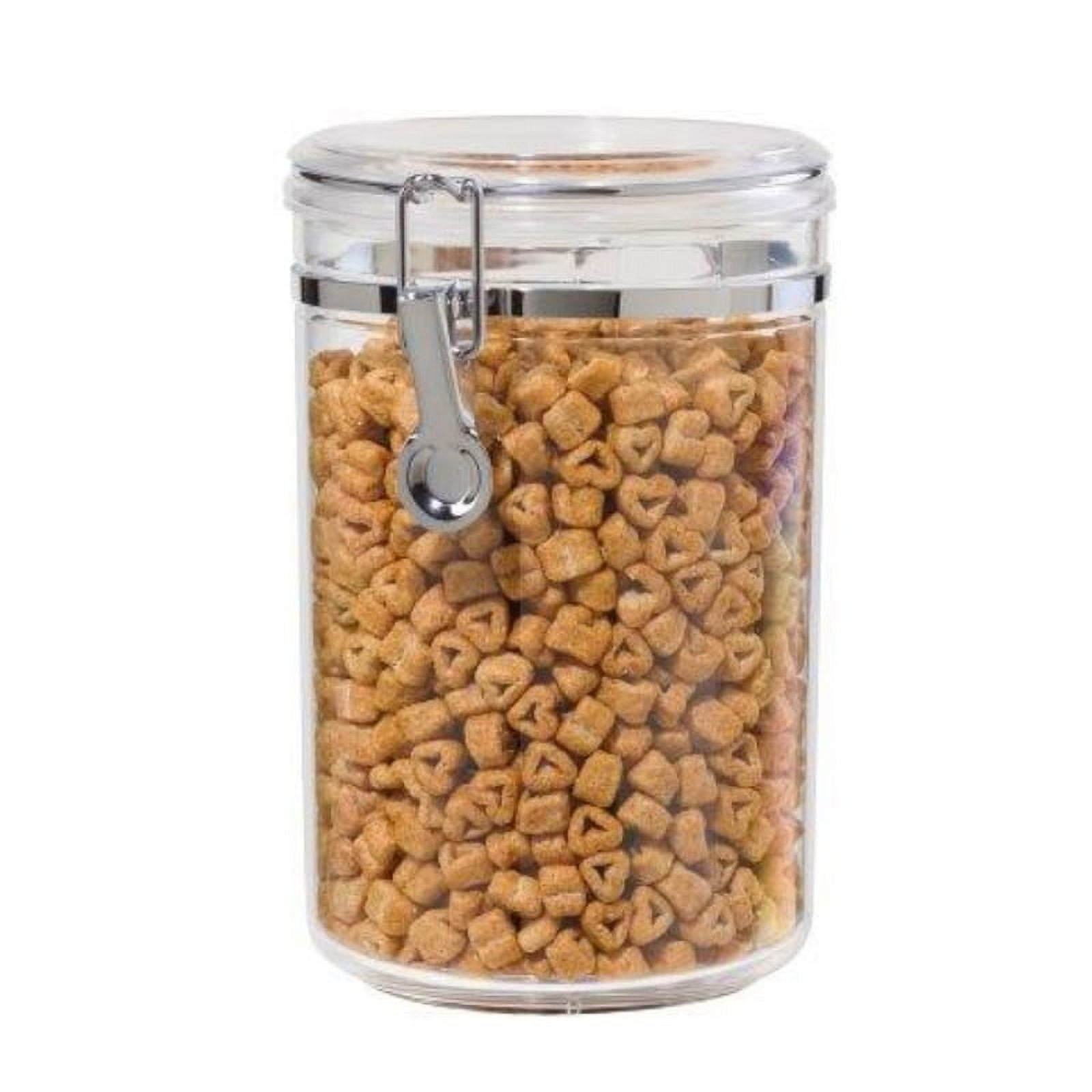 Clear BPA-Free Acrylic Canister with Locking Clamp, 59 oz