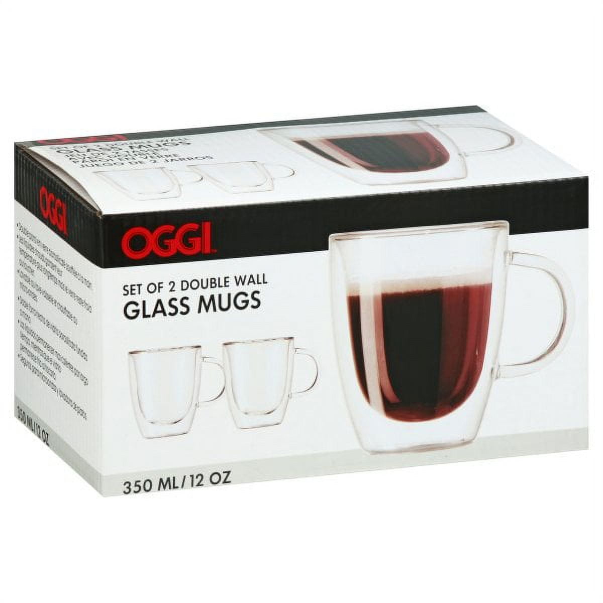 Epare 12 oz Double-Wall Glass Mug - Set of 2