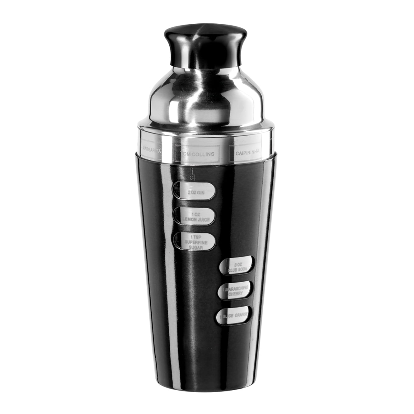 Oggi 7387.0 Shaker Per Cocktail In Acciaio Inox Da 652 Grammi Con Ricette Dial-A-Drink - Iconico Colino Integrato Per Martini, Mojito E Margarita - 4