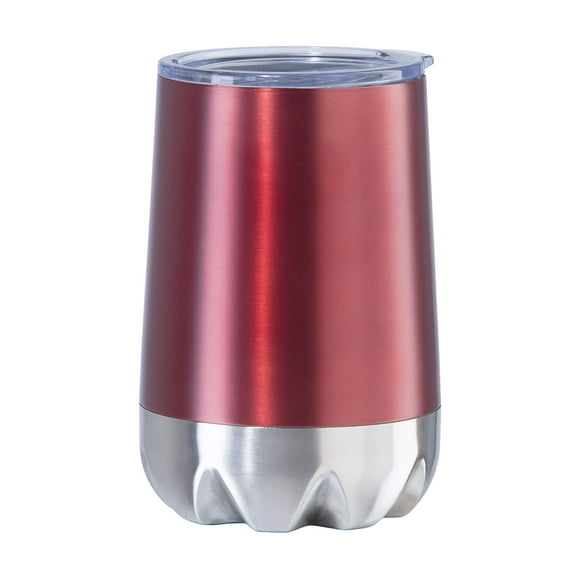 Oggi Calypso Vacuum Insulated Wine Tumbler - 12 oz, Red