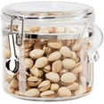 thumbnail image 1 of Oggi Clear Clamp Canister w/Scoop (5.5" H, 38 oz) 38 Ounce, 1 of 7