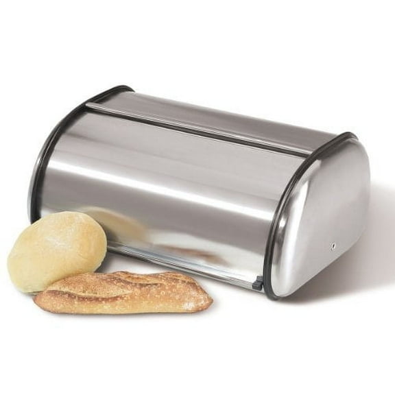 Oggi Stainless Steel Roll Top Bread Box