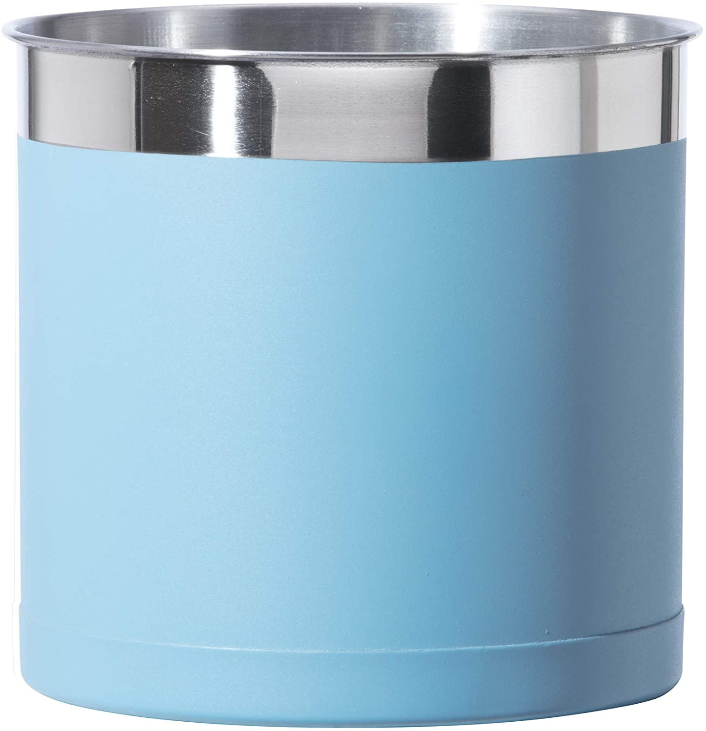 Turquoise Powder Coated Stainless Steel Jumbo Utensil Crock