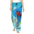 thumbnail image 1 of Oggy Oggy Women's Pajama Pants, All Over Print Causal Drawstring Lounge Pant, Comfy Loose Wide Leg Pajamas Bottoms Trousers with Pockets, 1 of 8