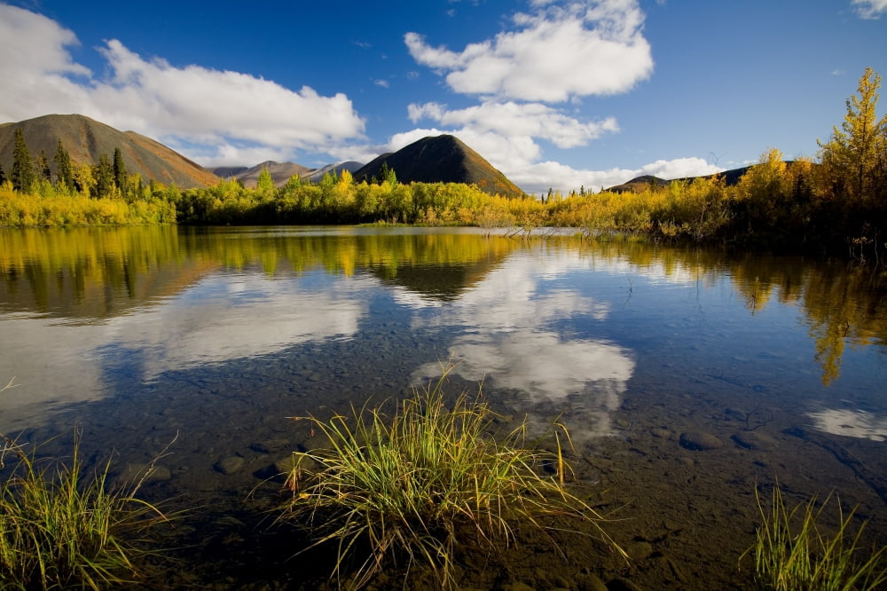 Ogilvie Mountains Along Dempster Highway Yukon Canvas Art - John Sylvester Design Pics (17 x 11)