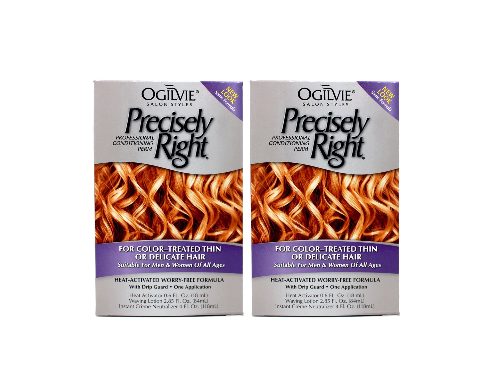 Ogilvie Precisely Right Perm Color-Treated, Thin or Delicate Hair 1 Each (Pack of 2)