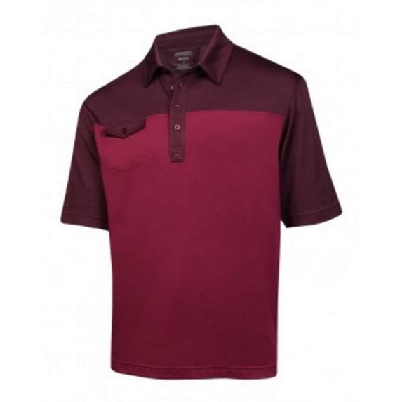 Ogio Men's Barclay Golf Polo Shirt Moisture Wick UV 1603 Mulberry/Beet (L)