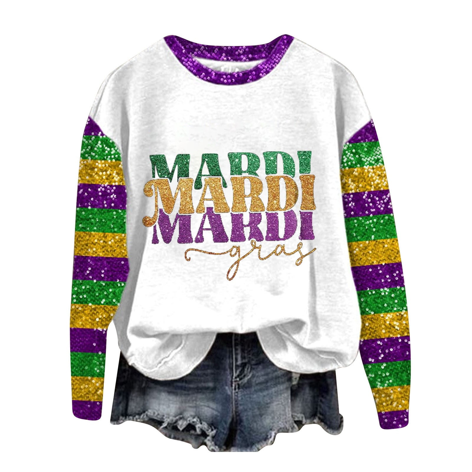 mardi gras sweatshirt toddler