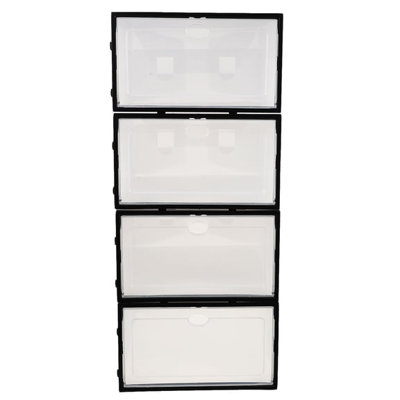 Ogitude 4pcs Home Use Thickened Shoes Boxes Waterproof Shoe Holder Boxes