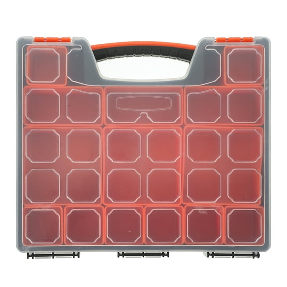 RENACLIPY Transparent Plastic Storage Box with Compartments for Hardware Screws and Bolts
