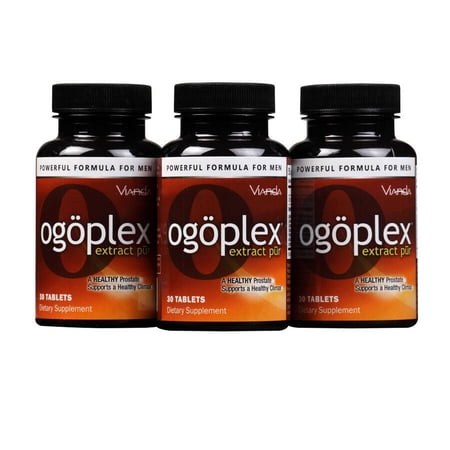 Ogoplex Prostate Health & Urinary Support for Men - Graminex G63 Swedish Flower Pollen, Saw Palmetto, CardioAid Plant Phytosterol Complex, Tomato Fruit, & Lycopene - 30 Tablets (3 Pack)