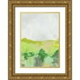 thumbnail image 1 of Ogren, Sarah 18x24 Gold Ornate Wood Framed with Double Matting Museum Art Print Titled - Green Landscape, 1 of 4