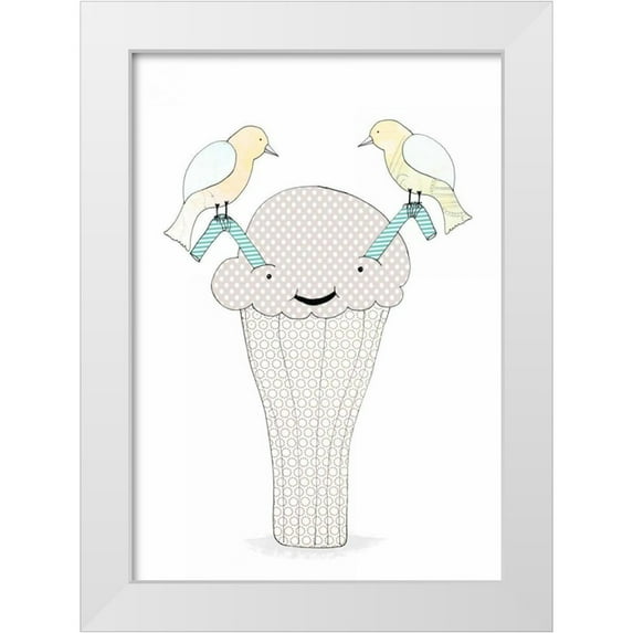 Ogren, Sarah 18x24 White Modern Wood Framed Museum Art Print Titled - Ice Cream Soda