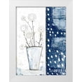 thumbnail image 1 of Ogren, Sarah 19x24 White Modern Wood Framed Museum Art Print Titled - White and Navy Floral, 1 of 4