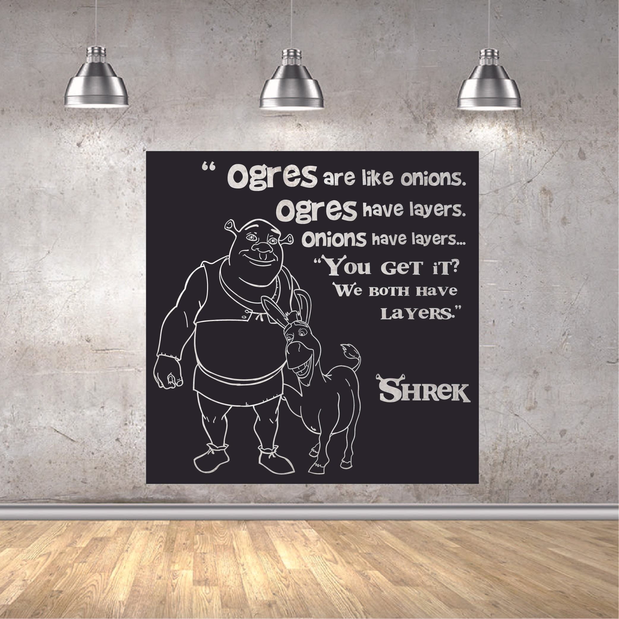 Ogres Are Like Onions Ogres Have Layers Onions Have Layers Shrek Quote Vinyl Wall Art Wall Decal