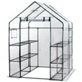 thumbnail image 1 of OGrow Mini Walk In Greenhouse for Outdoors Portable Green House 3 Tiers 12 Shelves 15lbs, 1 of 6