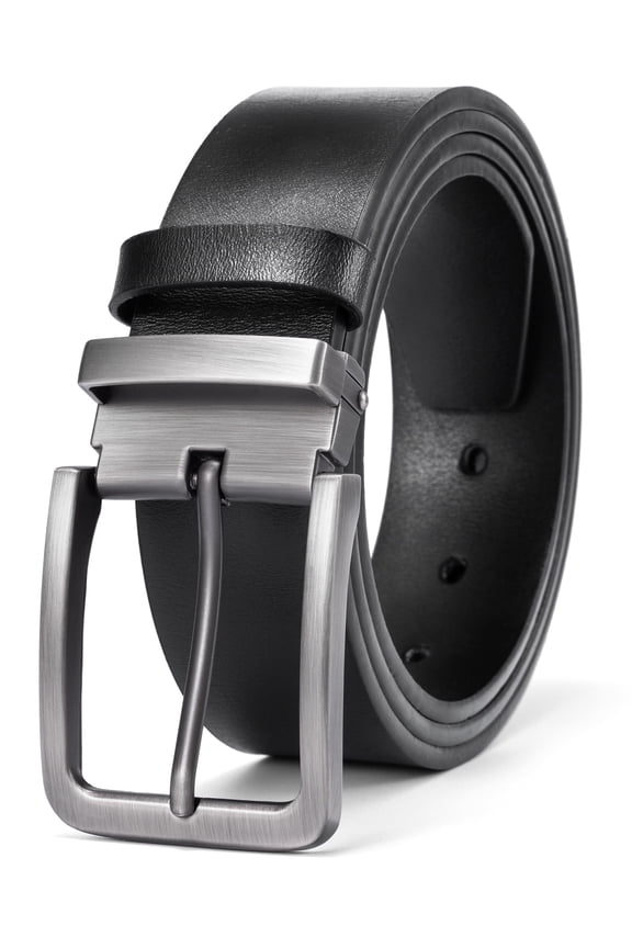 Mens Belt,Leather Belt for Jeans,Casual,Dress,Black Belts for Men