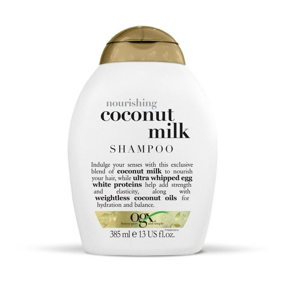"Ogx Coconut Milk Nourishing Shampoo Soft & Strengthens Hair, 13oz, 4-Pack"