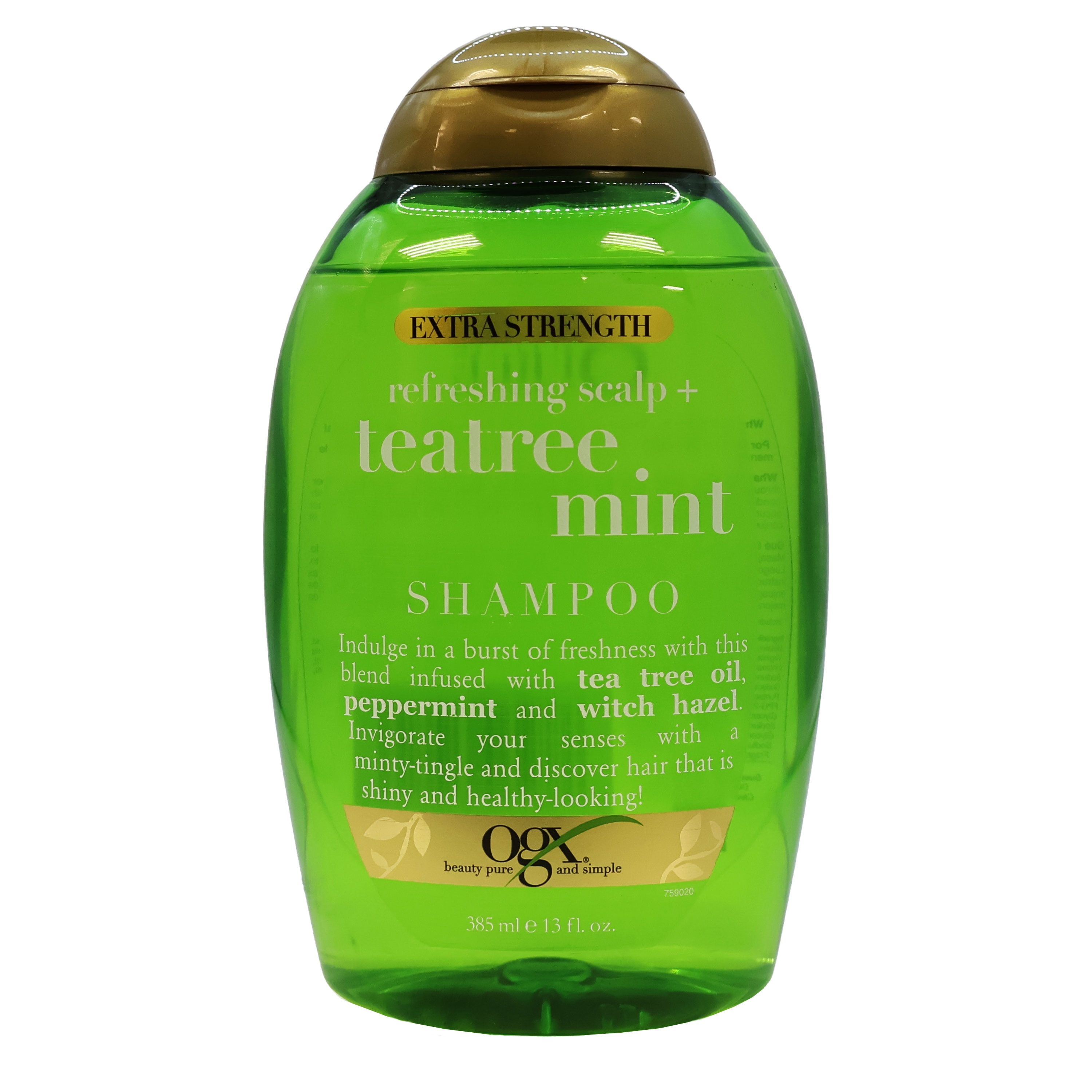 Ogx Extra Strength Tea Tree Mint Shampoo 13 Oz.