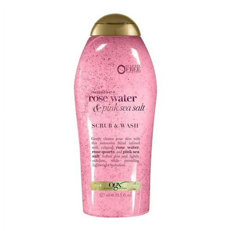 Ogx Pink Sea Salt and Rosewater Gentle Soothing Body Scrub 19.5