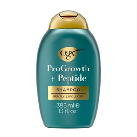 OGX ProGrowth + Peptide Clarifying Shampoo, Scalp Exfoliant, 13 fl. oz