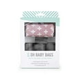 thumbnail image 1 of Oh Baby Bags Pink Swiss Dirty Diaper Bag Dispenser, Clip On Bag Holder Attaches to Any Diaper Bag or Stroller, 144 Count Large Tie Handle Bags,, 1 of 4