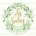 thumbnail image 1 of Pre-Owned Oh Baby: Greenery Baby Shower Guest Book with Wishes & Advice for Parents + Gift Log + Keepsake Photo Pages, 1 of 1