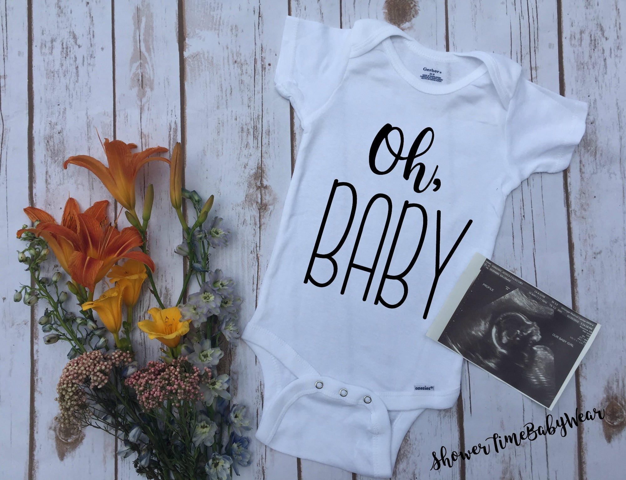 Oh, Baby Pregnancy Announcement Onesie Onesie Pregnancy Reveal