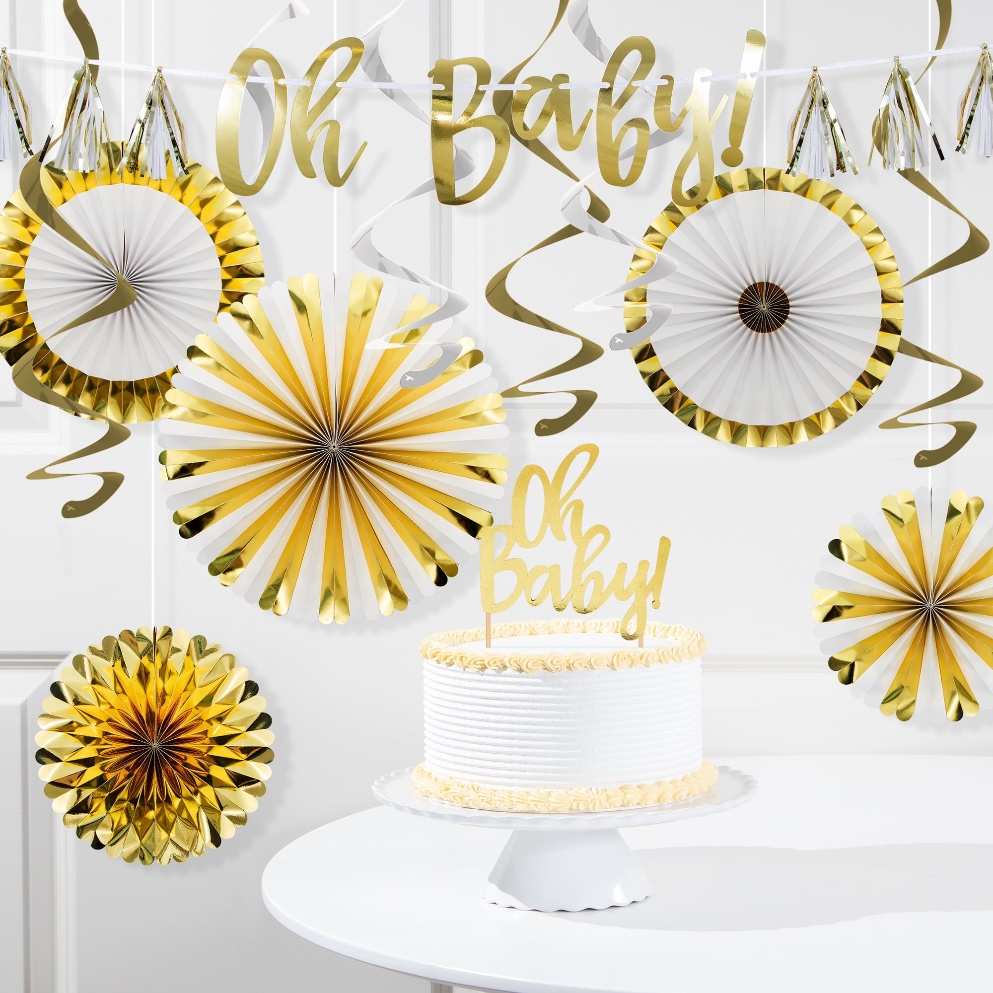  Gold Glitter Welcome Baby Boy Cake Topper - Baby Shower Party  Decorations - Boy First Birthday Party Decorations - Gender Reveal for Baby  Boy Party Decorations : Grocery & Gourmet Food