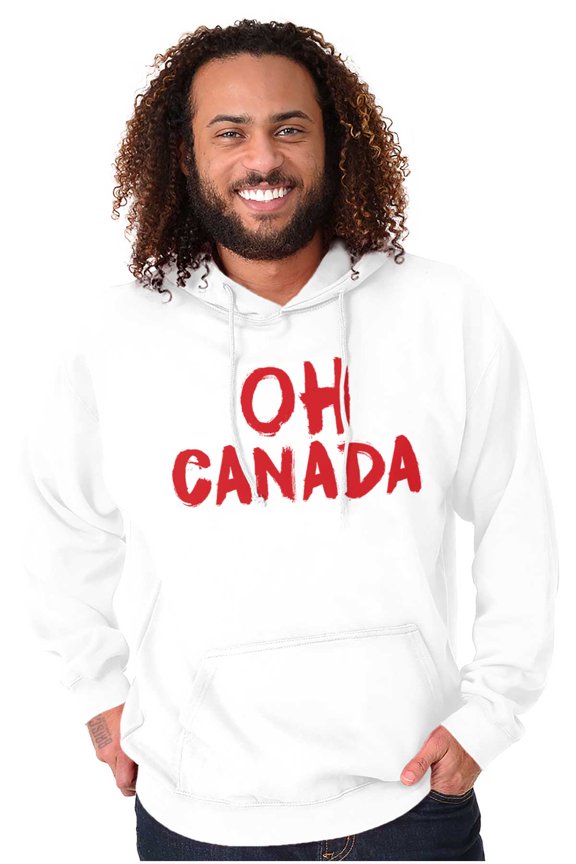 Oh Canada National Anthem CAN Native Unisex Plus Fleece Graphic Hoodie Brisco Brands 2X